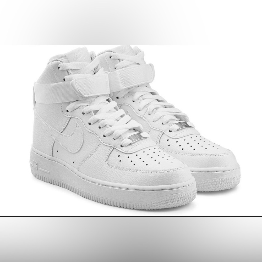 Nike All-White High-Top Sneakers